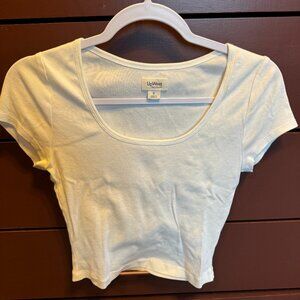 UpWest Cropped Plain T Shirt Size Small